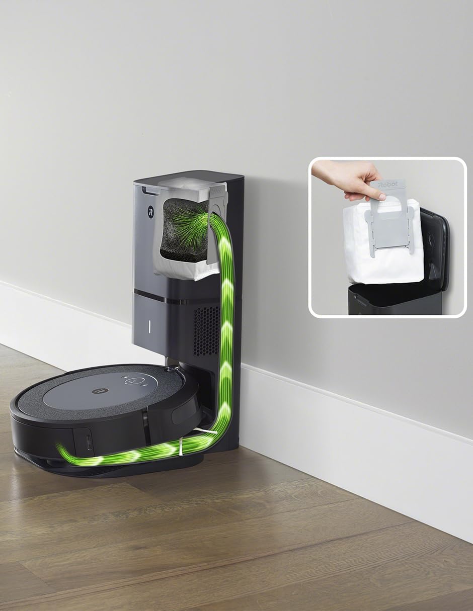 iRobot Roomba i4  EVO Self Emptying Robot Vacuum - Empties Itself for up to 60 Days, Clean by Room with Smart Mapping, Compatible with Alexa, Ideal for Pet Hair, Carpets